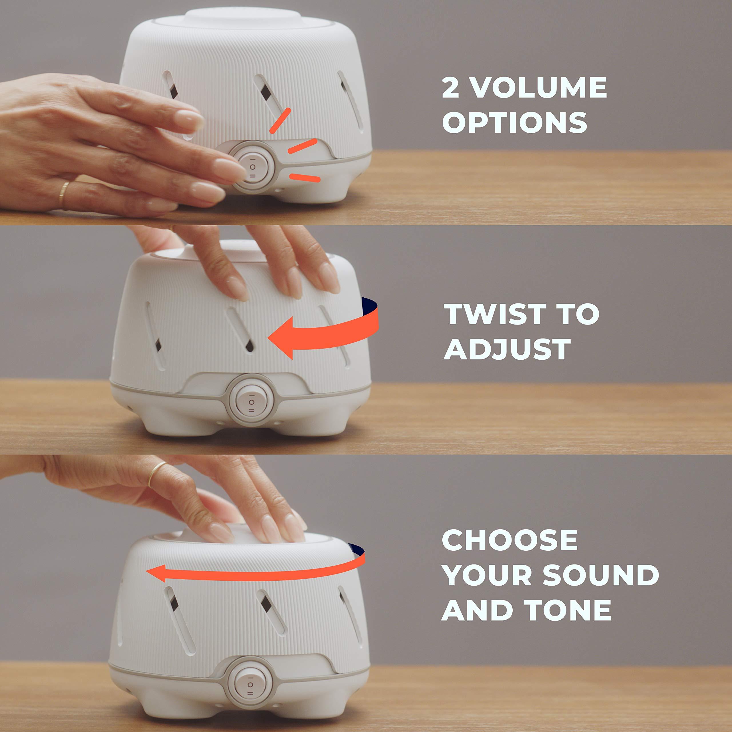 Marpac Yogasleep Dohm (White,Pink) The Original White Noise Machine, Relaxing Natural Sound From a Real Fan, Noise Cancelling For Office Privacy, Sleep Aid For Adults & Baby, Travel Size Pink Noise Machine