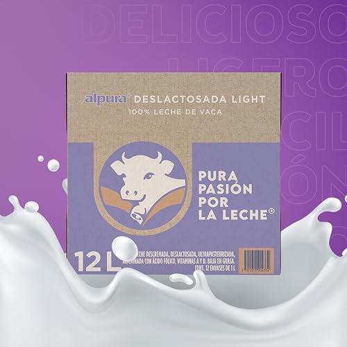 Alpura ALPURA Leche Deslactosada Light 12 Pack de 1 Lt