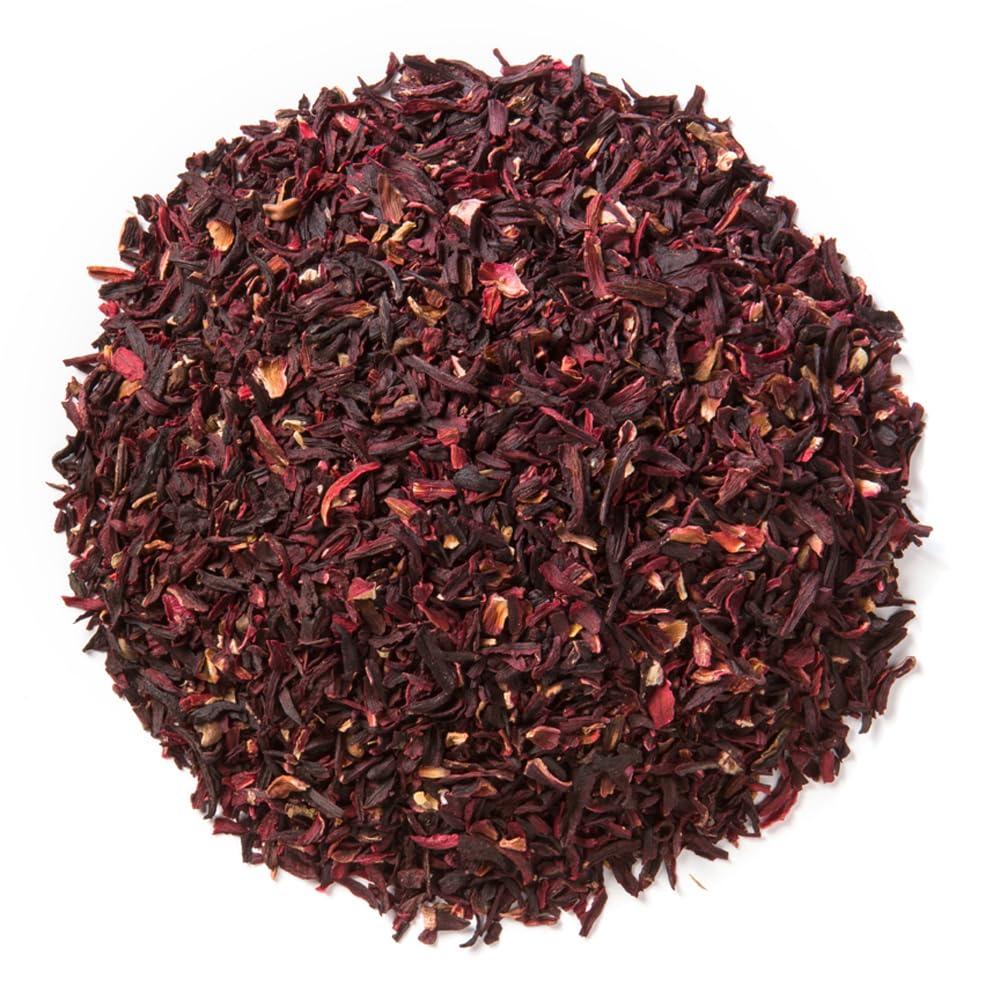 Davidson's Davidson\'s Tea Bulk, Organic Hibiscus Flowers Cut and Sifted, 16 Ounce