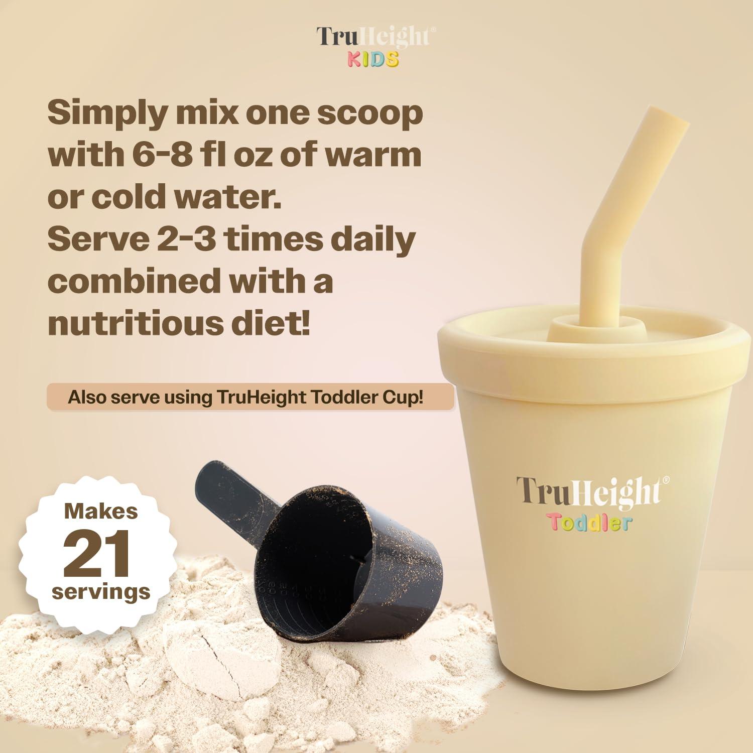 TruHeight TruHeight Toddler Advanced Formula+ (Vanilla) 16 Vitamins Including C, D, Protein & Iron for 1, 2, 3 Years Old, Milk Based Nutritional Drink, Toddler Complete Nutrition 12-36 Months - Non GMO