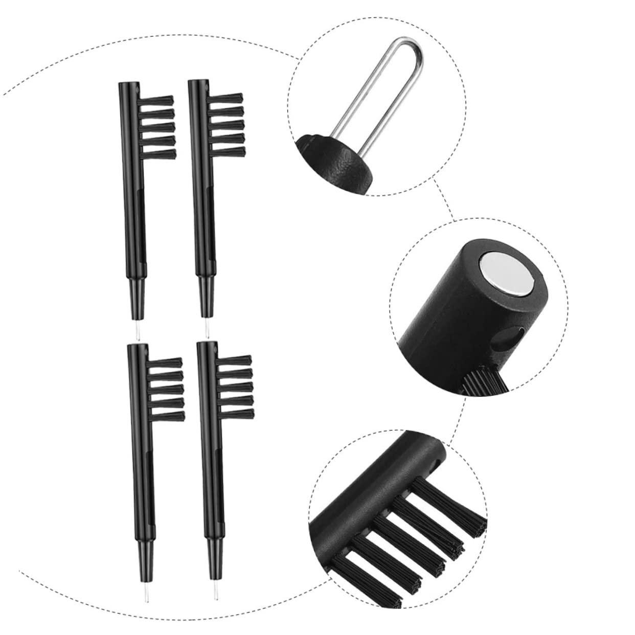 NOLITOY NOLITOY 3sets Hearing Accessories Earring Cleaner Cleaning Rod for Hearing Amplifier Vent Cleaner Earpiece Earmold Vent Cleaner Pipe Cleaner Hearing Amplifier Cleaning Tool Black 12pcs*3