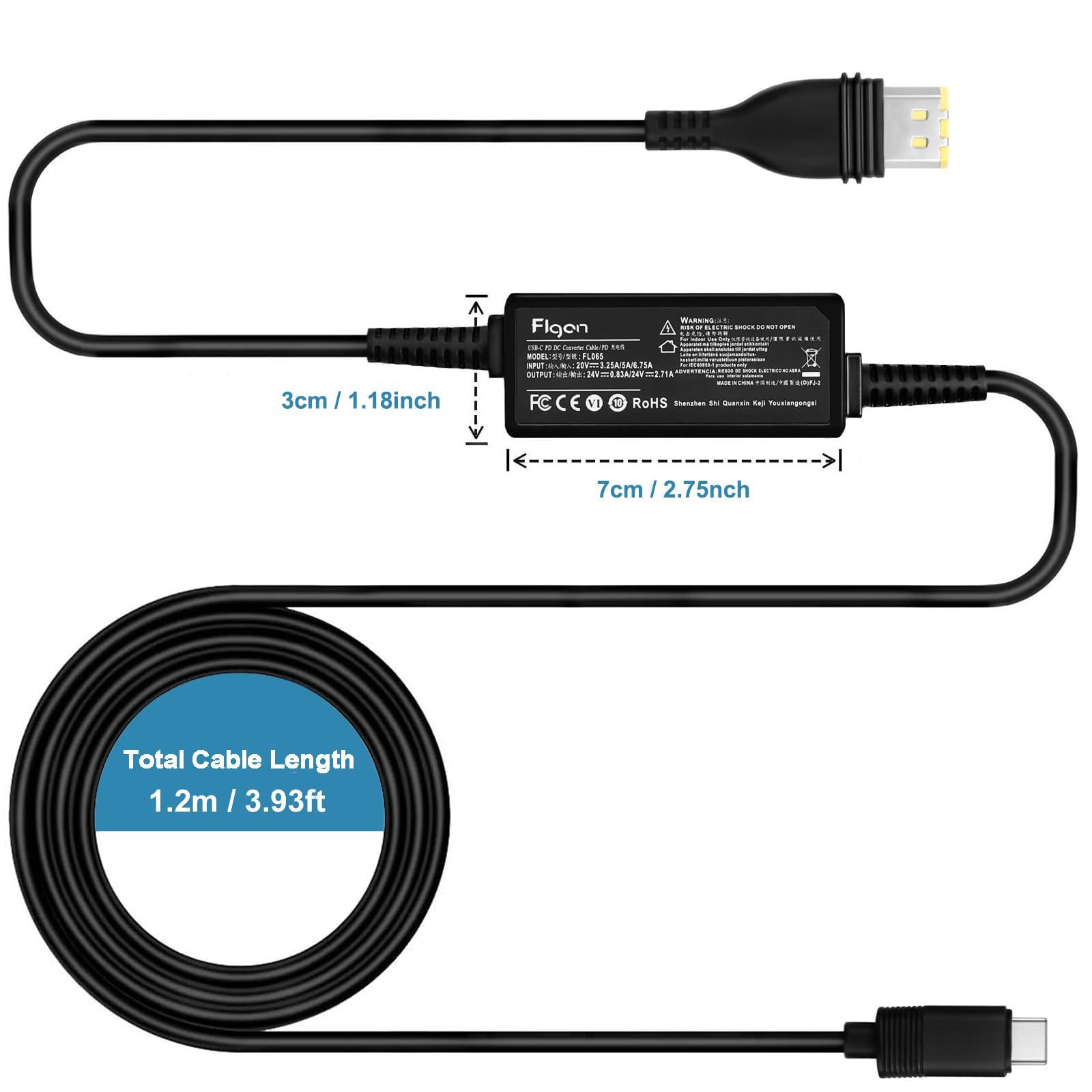 FLGAN 20V PD USB-C Power Supply for ResMed AirSense 11 Air 11 Airmini 65W 20W ResMed CPAP Charger DC Coverter Cable