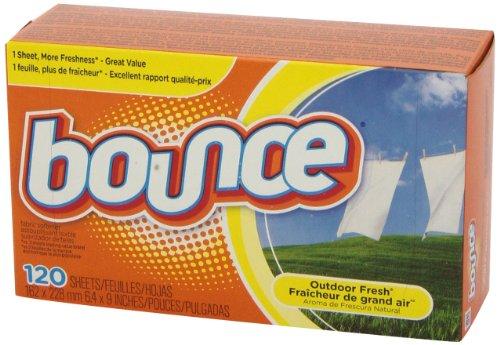 Bounce Bounce Dryer Sheets Laundry Fabric Softener, Outdoor Fresh Scent, 120 Count