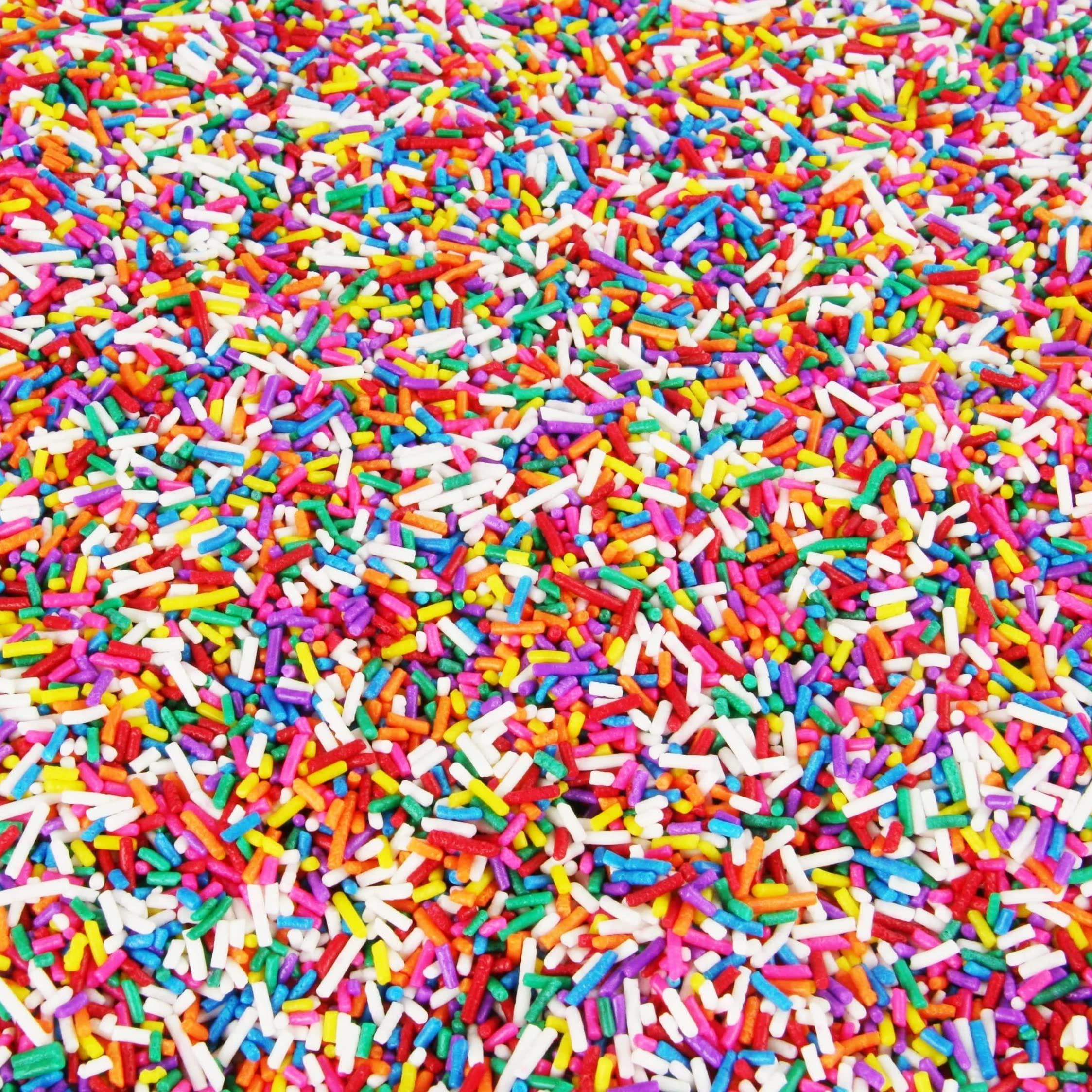 A Great Surprise Rainbow Sprinkles Bulk - 6 Pounds - Bulk Rainbow Jimmies - Kosher Sprinkles - Decorating Sprinkles for Cookies, Ice Cream Toppings, Cake