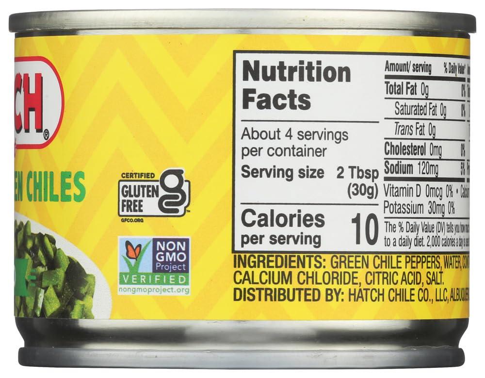 Hatch Chili Hatch Chili Roasted Hatch Green Chile - Green Chile - Case of 24 - 4 oz.