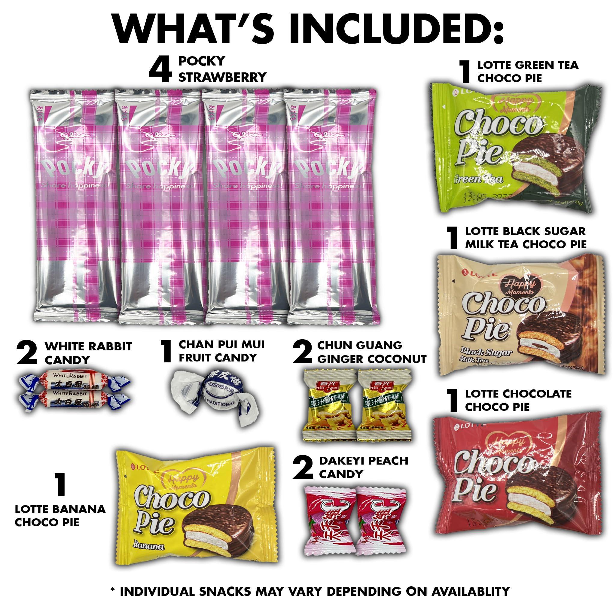 Chattering Chimps Asian Snacks and Candy Care Package 50 Count Variety Pack