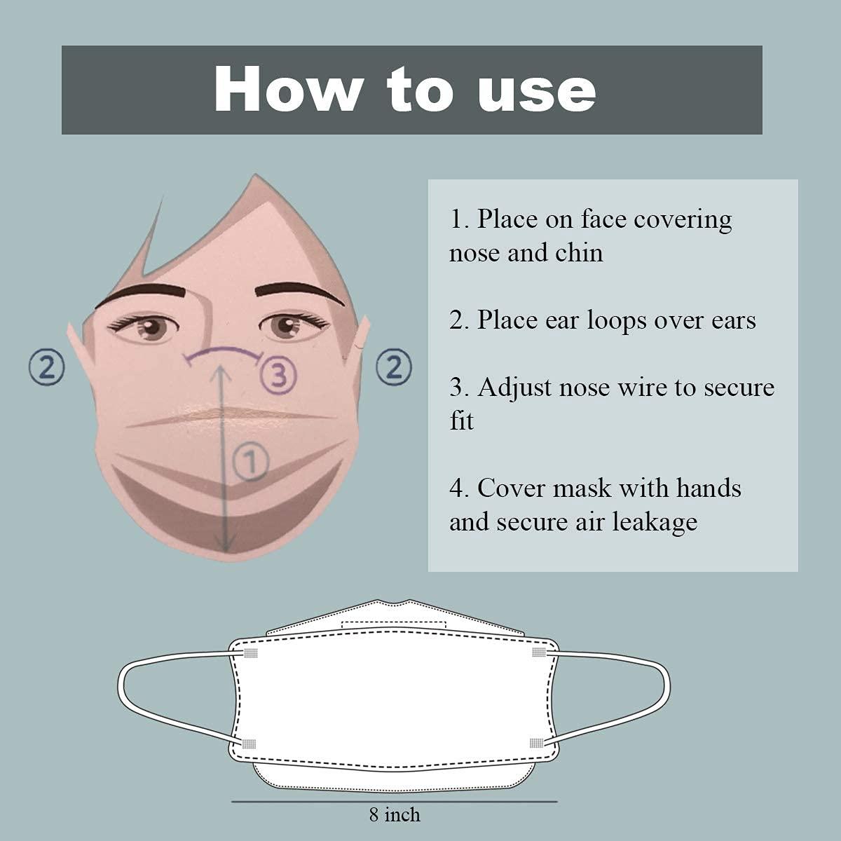 Christmas Feeling Christmas Feeling KF94 Face Masks Premium Breathable Comfortable Protection Individually Packaged Made in Korea (White Pack of 20)