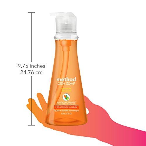 Method Method Dish Soap, Clementine, 18 Fl Oz (Pack of 6)