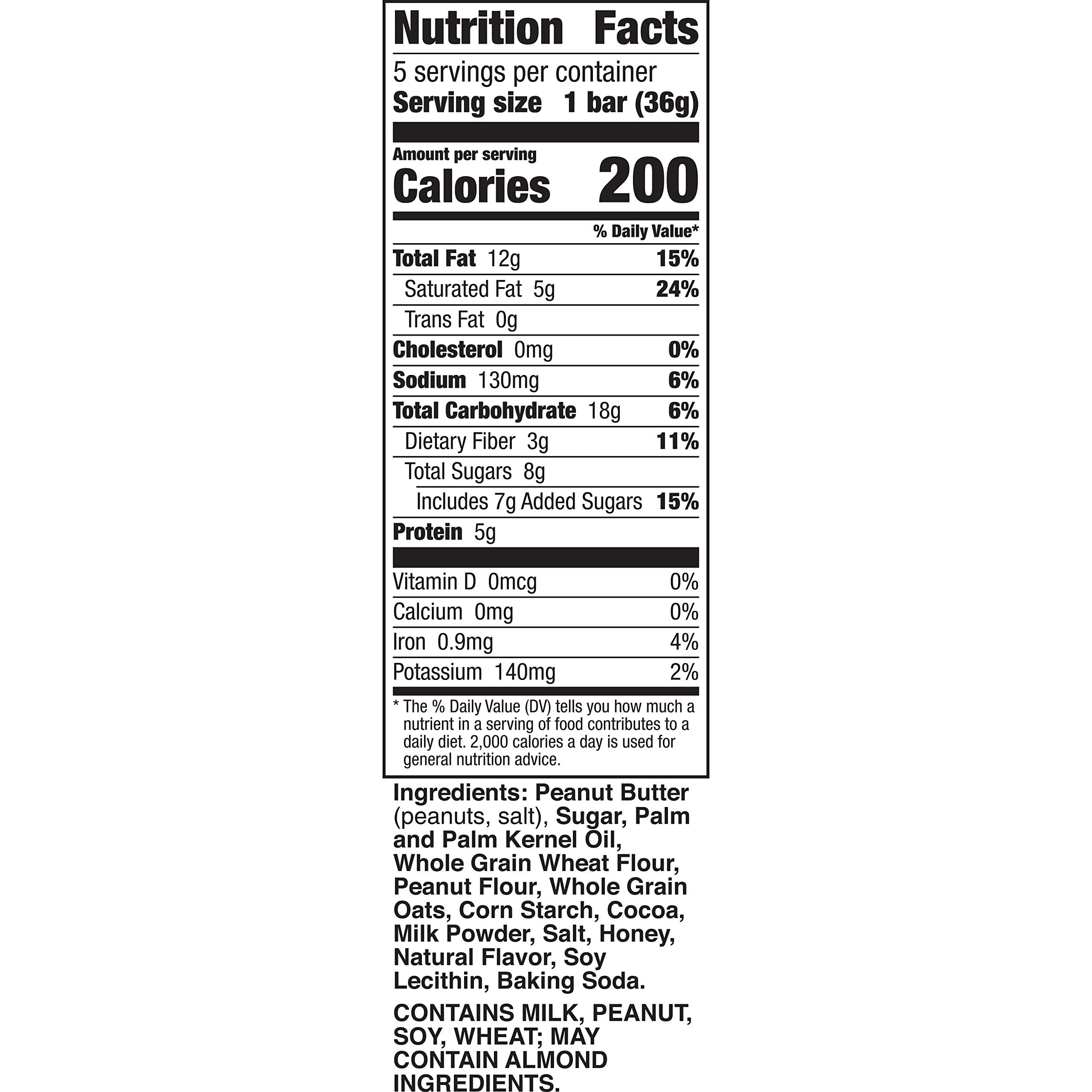 Nature Valley Nature Valley Wafer Bars, Peanut Butter Chocolate, 5 Bars, 6.5 OZ (Pack of 6)