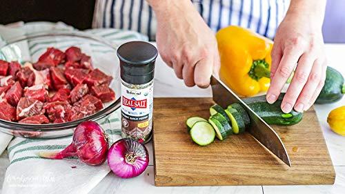 REDMOND Redmond Real Sea Salt - Natural Unrefined Organic Gluten Free, Garlic Pepper Grinder