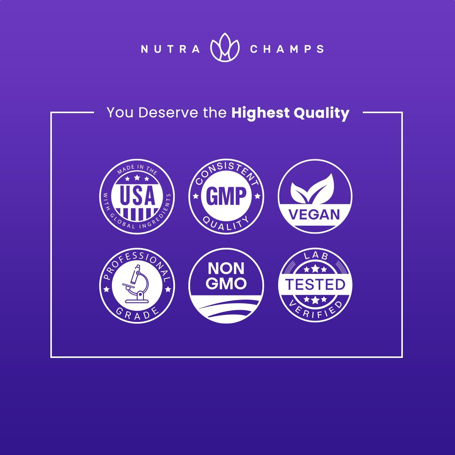 NutraChamps Organic Elderberry Syrup - 5000mg Elderberry Extract with Vitamin C & Zinc - Black Elderberry Liquid Drops - Sugar-Free Immunity Booster for Adults & Kids - Vegan, Gluten-Free Elderberry Supplement