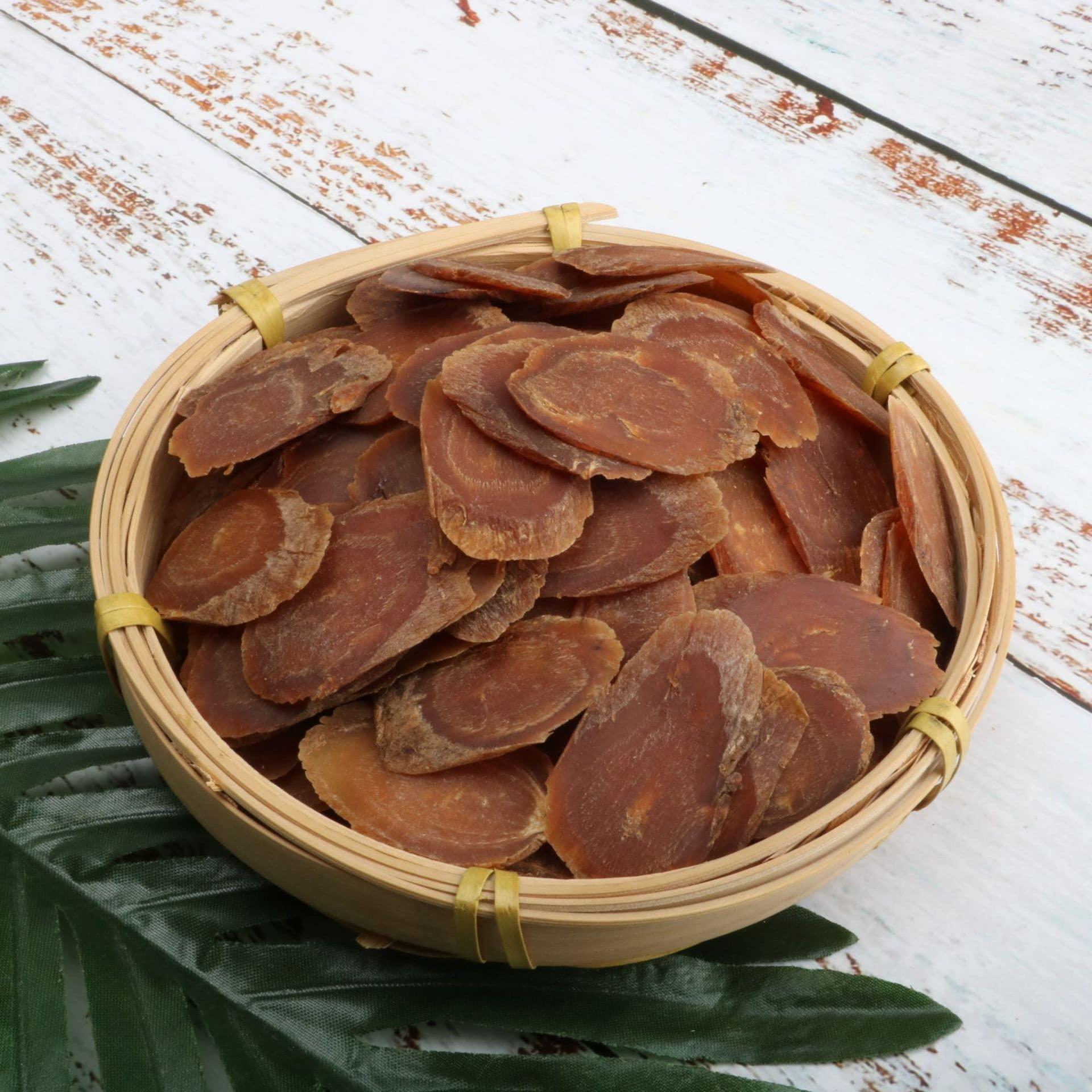 NineLife Basics Wild Organic Korean Ginseng Red Panax Dried Korean Red Ginseng Roots Slice Red Ginseng Tablets 15 Years (1000 g(2.20 Pound))