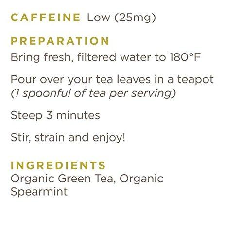 Golden Moon Tea Golden Moon Organic Moroccan Mint Green Tea - Loose Leaf, Non-GMO - Half Pound (91 Servings)