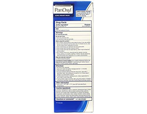 PanOxyl PANOXYL 4 ACNE CREAMY WASH 6OZ by GLAXO SMITHKLINE CONSUMER Part No: 7346209870