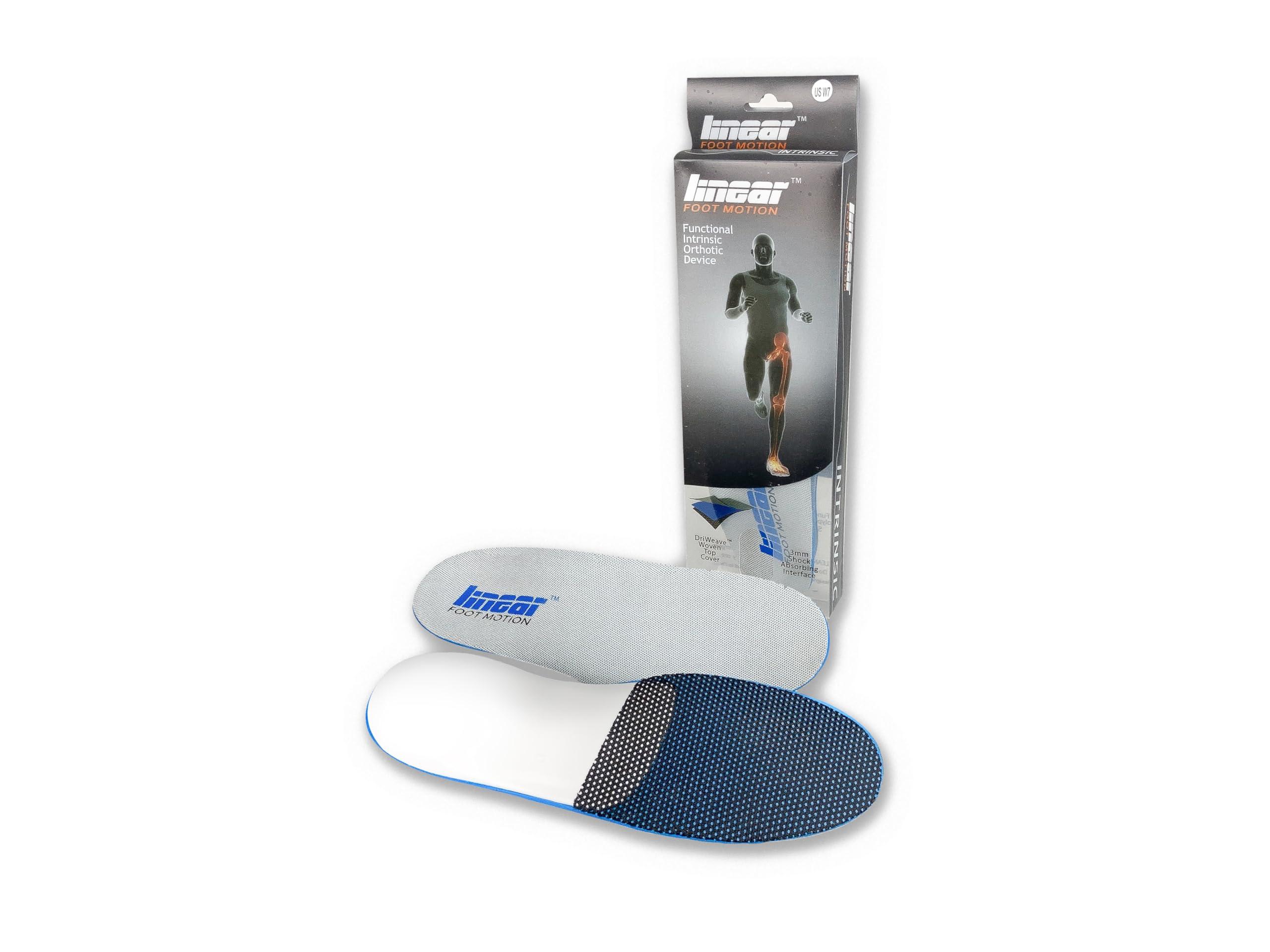 Linear Foot Motion Linear Foot Motion Orthotic Insoles for Men and Women - Prescription Grade Arch Support Inserts for Plantar Fasciitis Relief Mens 12 Plantillas para Zapatos De Hombre Talla 12