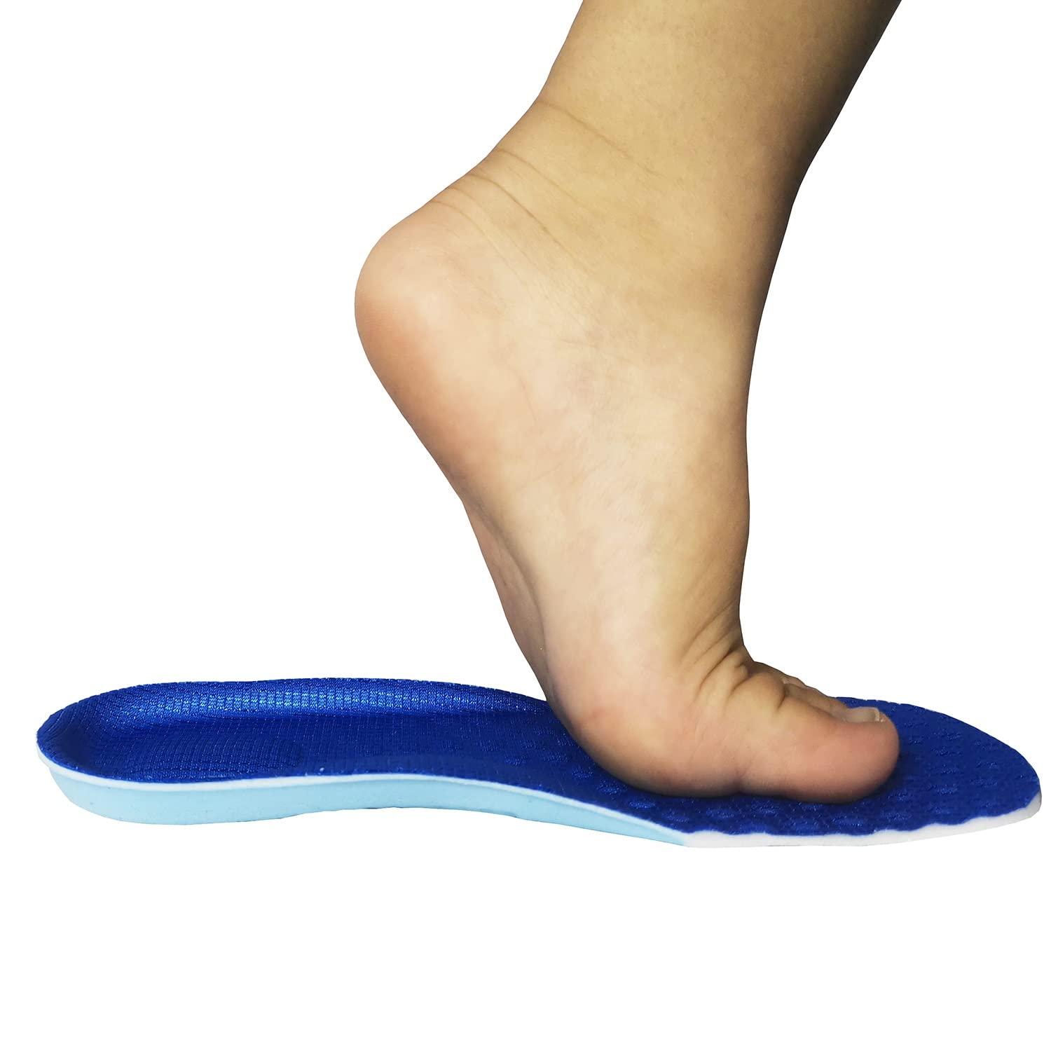 FonsBleaudy Kids Memory Foam Insoles for Arch Support and Comfort Children's Replacement Insoles Inserts (M Little kids13-3)