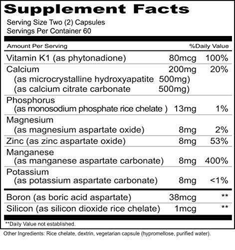 Priority One Nutritional Supplements Priority One Vitamins M.C.H.C. Calcium 120 Capsules - Microcrystalline Calcium Hydroxyapatite Comlex - Promoting Healthy Bone Formation and Density.*