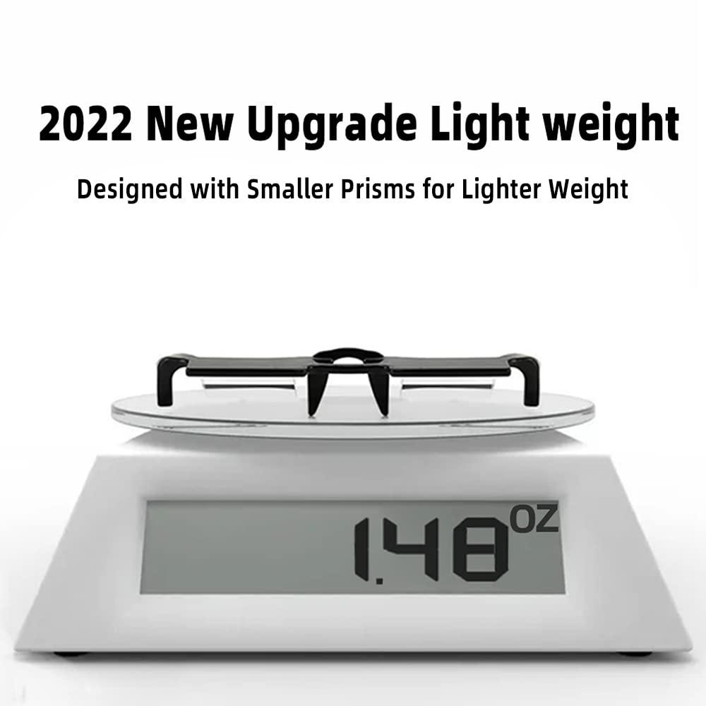 reiliva reiliva Prism Glasses Lazy Glasses Horizontal Position Glasses for lying down 90 Degree Glasses for Laying Down Reading and Watching TV