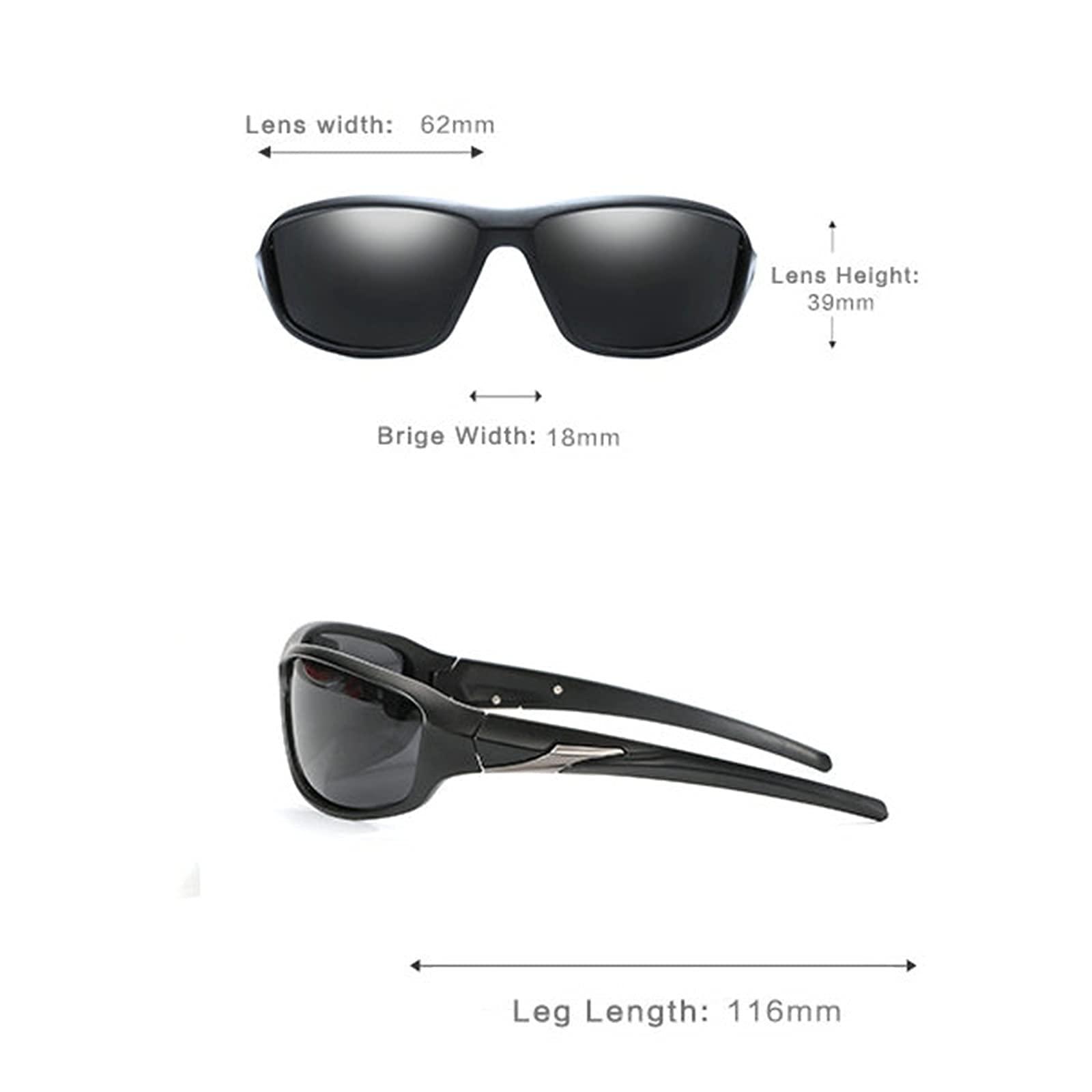 willochra willochra Polarized Wrap Around Full Reading Sunglasses men women Outdoor Work Readers driving Safety uv Protection -Not Bifocals (black, 375)