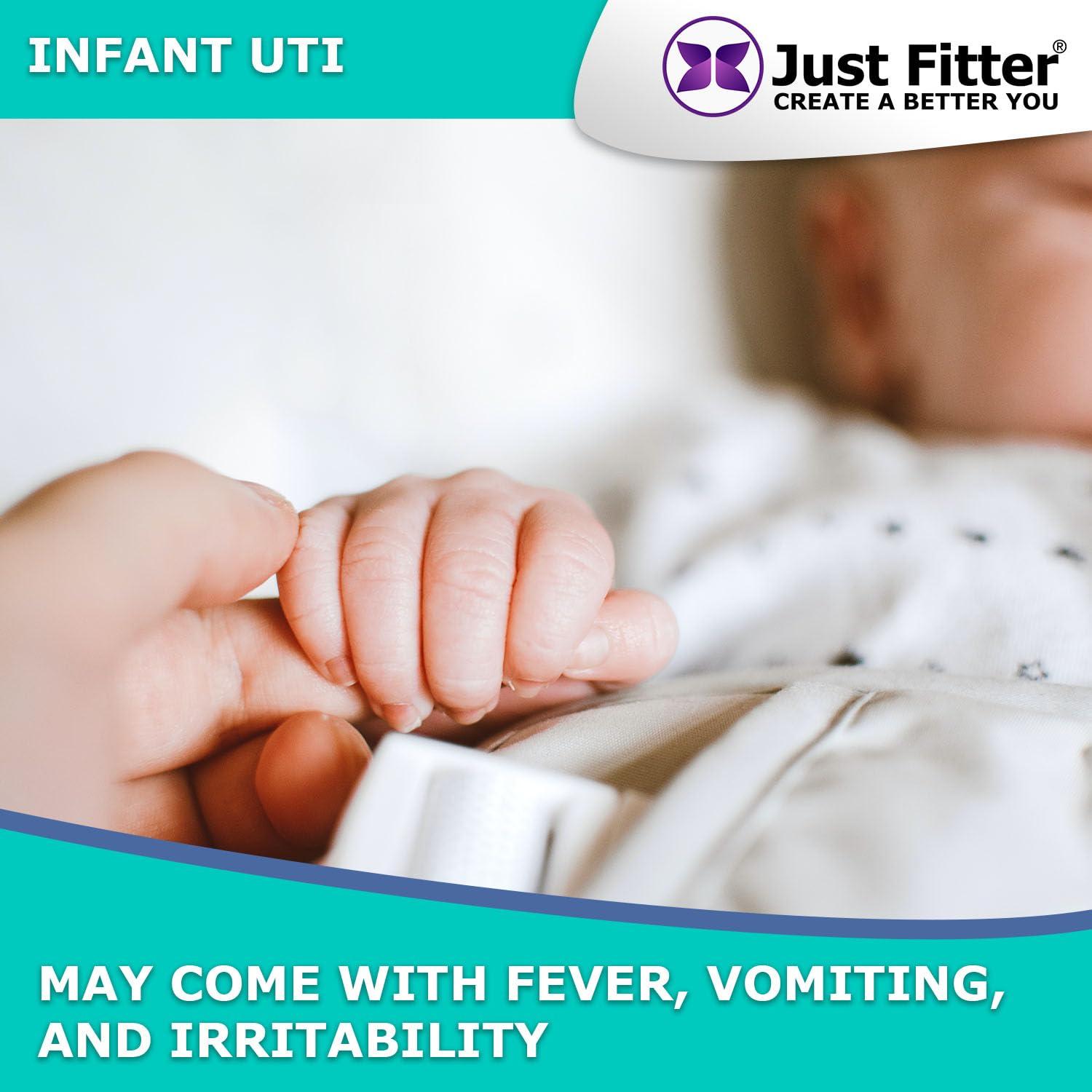 Just Fitter UTI Urine Test Strips. Urinary Tract Infection Strip. Simple, Fast and Accurate Results. Urinalysis Home Testing Stick Kit for Nitrite and Leukocytes.