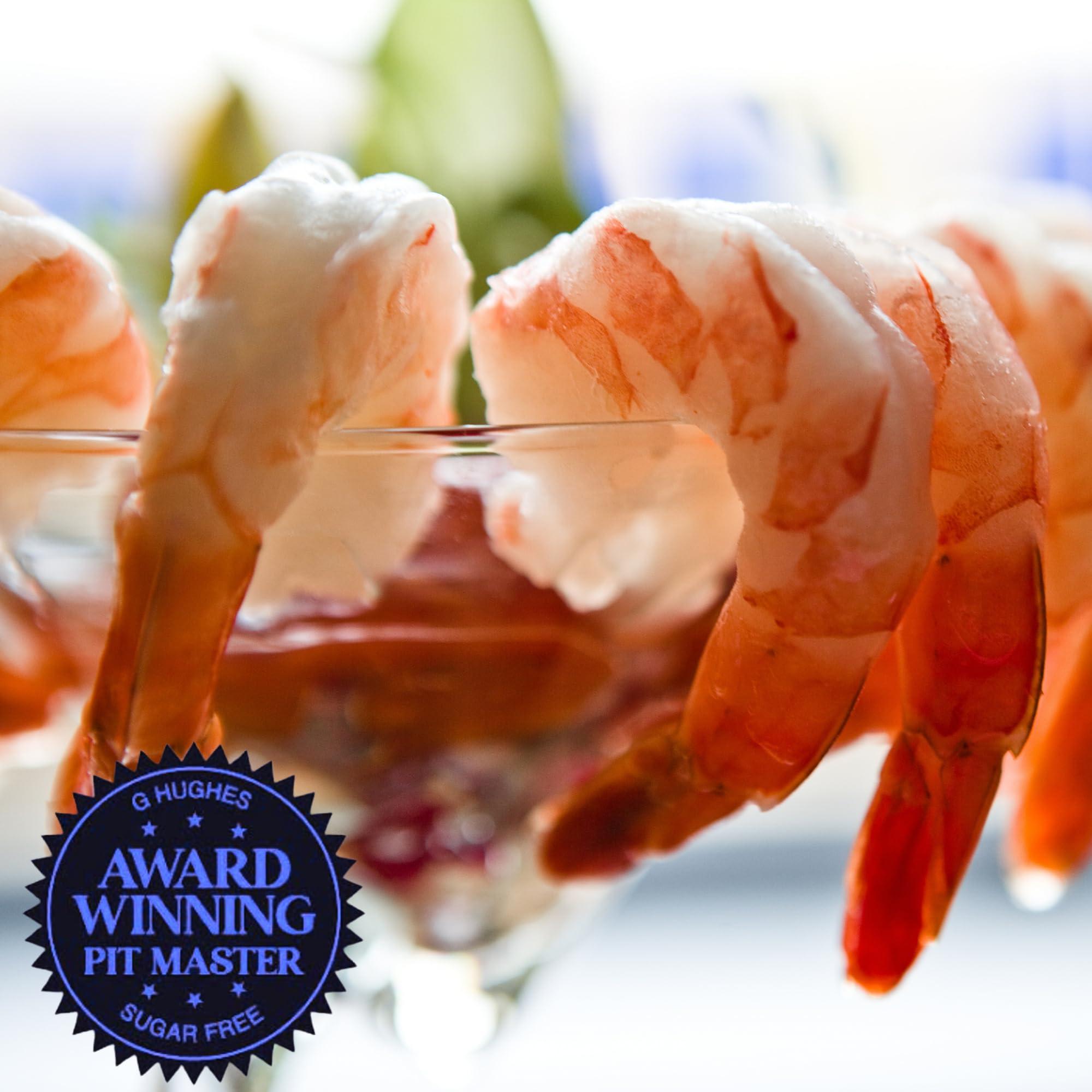 G Hughes G Hughes Sugar Free, Shrimp Dipping Sauce - Shrimp Sauce, Great Tasting Healthy Sauce, Shrimp Cocktail Sauce, No High Fructose Corn Syrup, Gluten Free - 12 Oz (3-Pack)