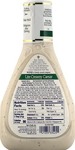 Ken's Steak House Ken's Steak House Dressing Lite Creamy Caesar 16 Ounce (Pack of 4)