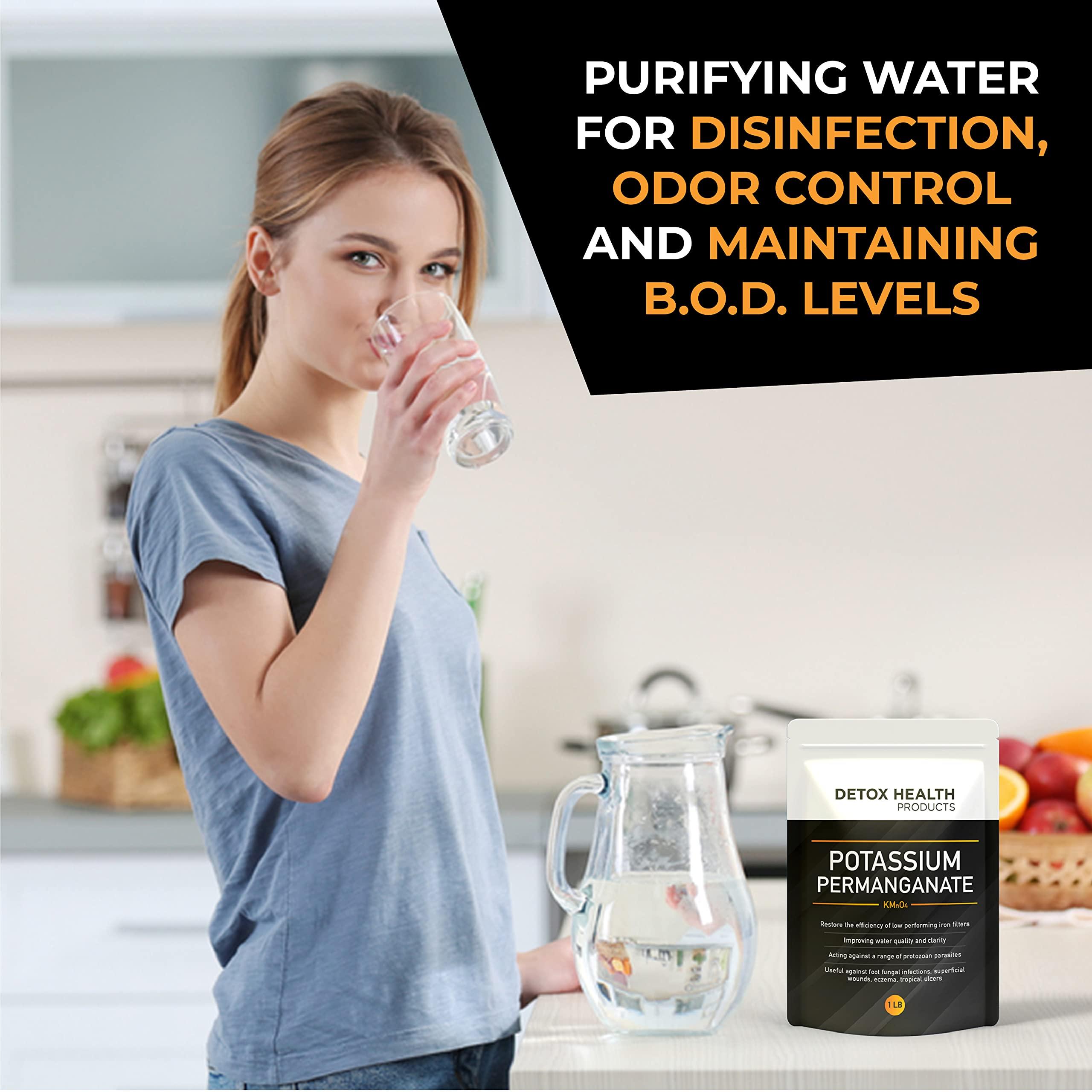 Detox Health Products Potassium Permanganet - Free Flowing Powder - Detox Health Products - 2 OZ