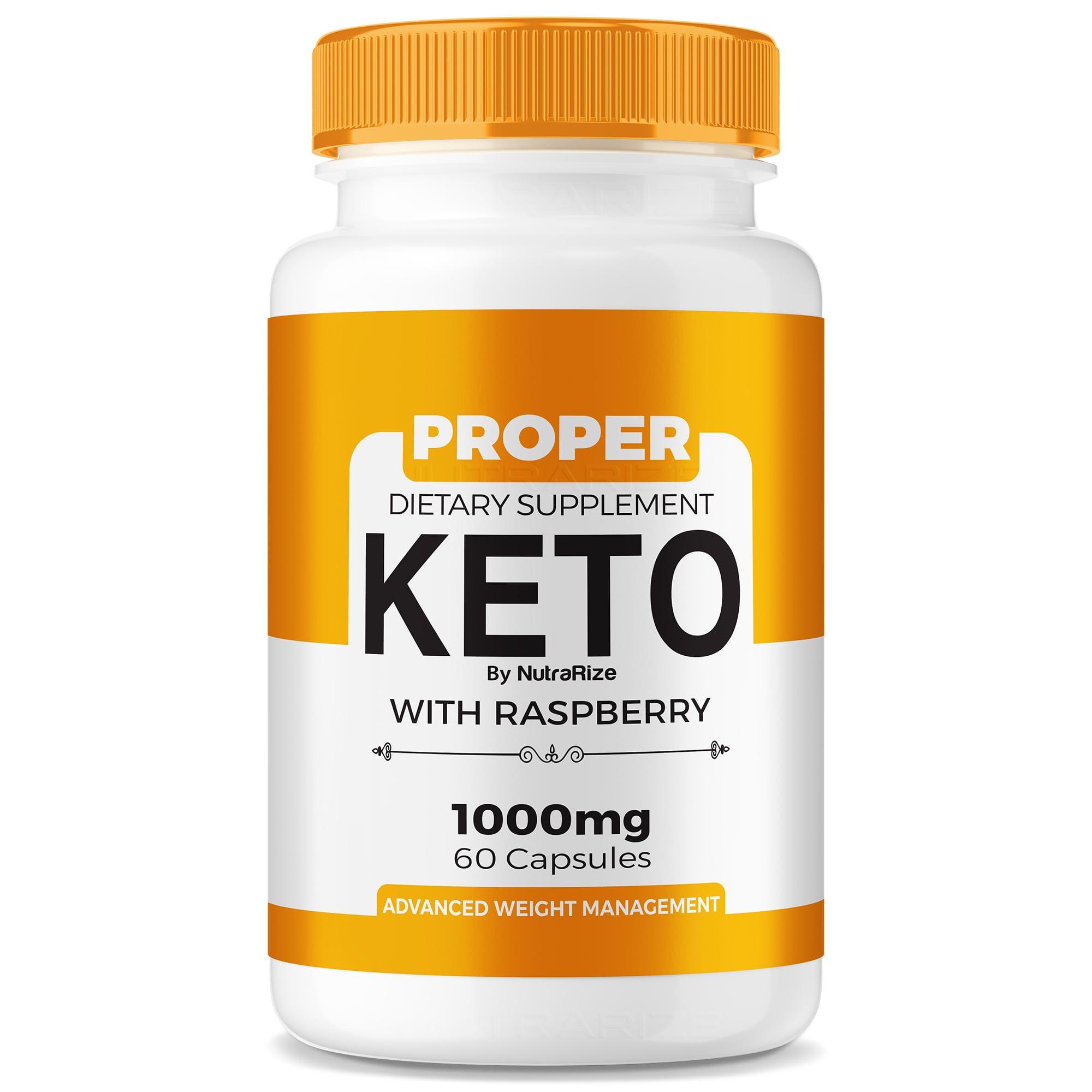 NutraRize Proper Keto - Proper Keto ACV Capsules, All-Natural Keto Dietary Supplement, ProperKeto Extra Strength 800MG Pills, Advanced Formula to Support Active Lifestyle, Pastillas Reviews (60 Capsules)