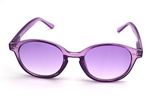 COLOR VIPER ColorViper Color Tinted Reader Reading glasses keep calm, creativity, cheerfulness, concentration (medium school boy transparent purple, 2.50)