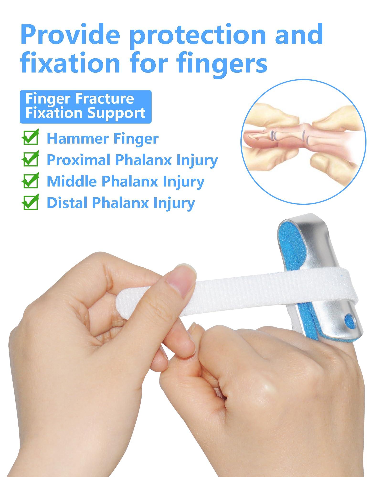 TAROYQASUL TAROYQASUL Kids Finger Splint, 6 Pcs finger splints for broken finger pinky Support kids finger splint small Braces Arthritis Knuckle Care