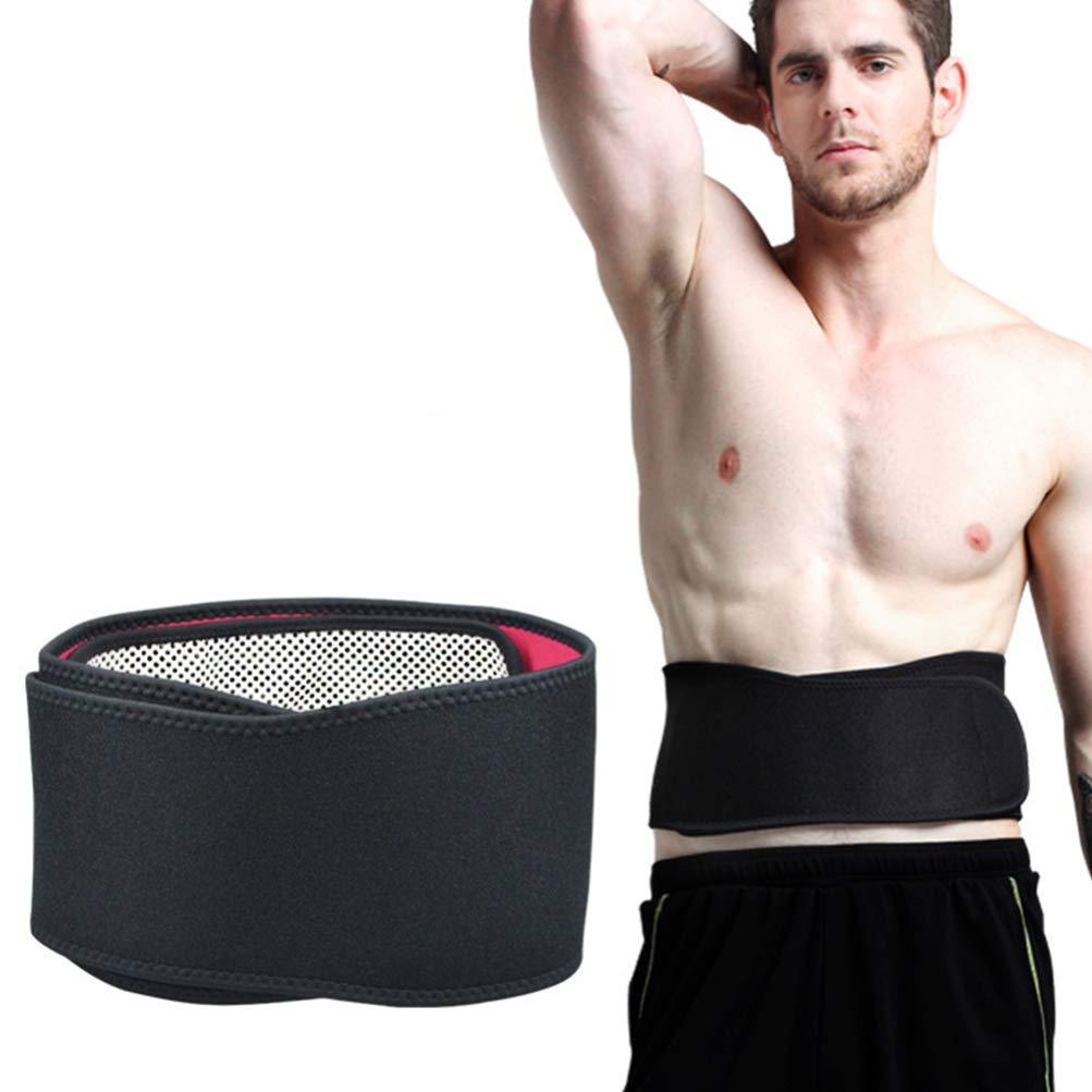 HEALLILY Band Heated Lumbar Belt Back Braces for Elastic Waist Back Lumbar Support Belt Heating Waist Brace Massaging Heating Pad Back Waist Brace Rear Bracket