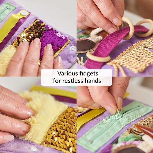 ODOXIA Fidget Wrist Cuff Sensory Toys | Fidget Toys for Dementia | Dementia Products for Elderly | Anxiety Sleeve | Gifts and Activities for Seniors with Alzheimers or Dementia | Sensory Fidget Toys