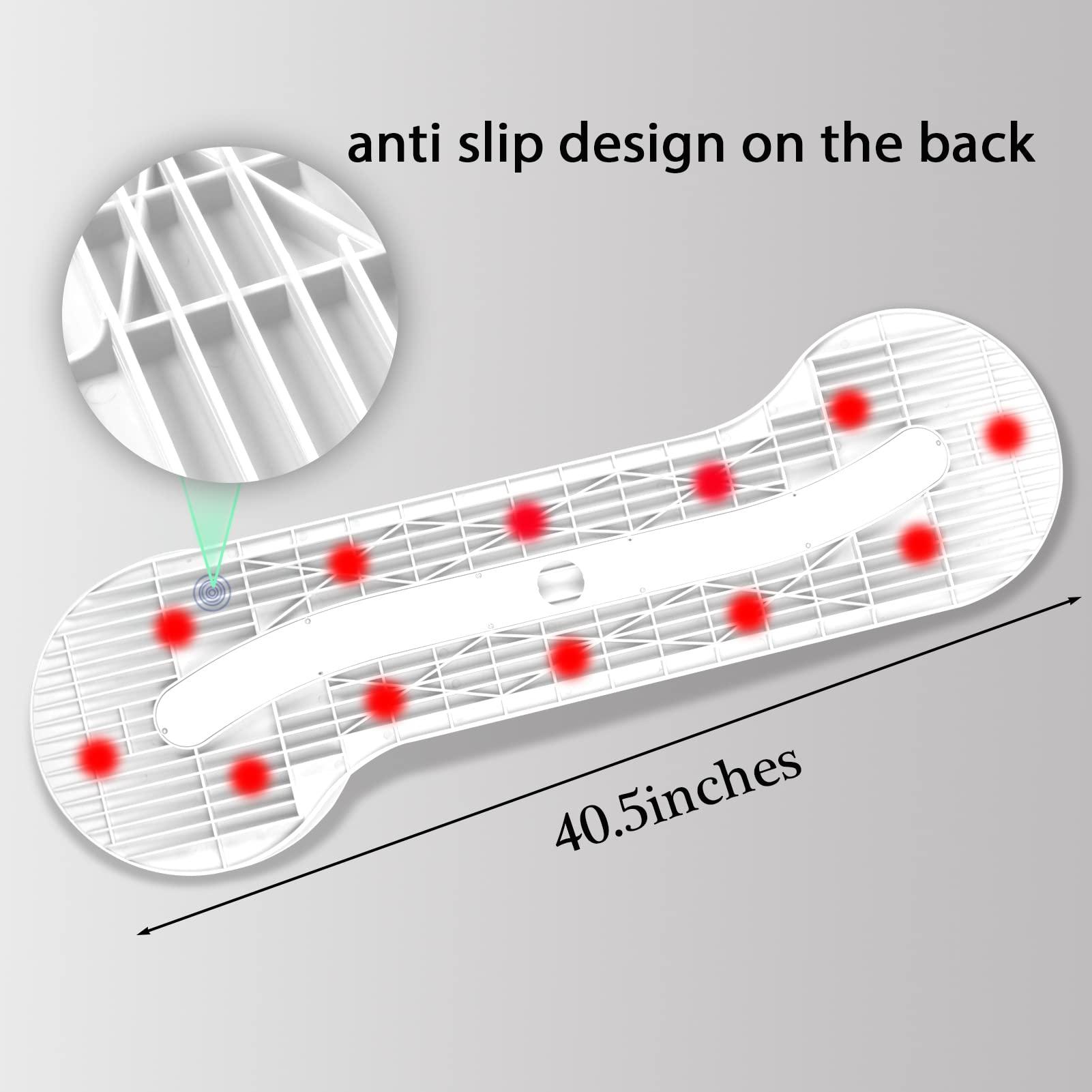 cerfess Transfer Board for Wheelchair User, Slide Board, Sliding Board to Wheelchair Transfer, Sliding Disk for Transfer Wheelchair(No-Lift Transfer System for Disabled, Patient) (White)