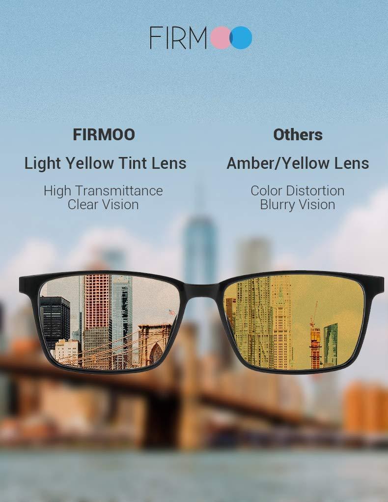 Firmoo Firmoo 2023 Oversized Blue Light Glasses for Women Men Large Frame Anti Eyestrain & UV Protection Computer Gaming Blue Blocker Eyeglasses(Tortoise)