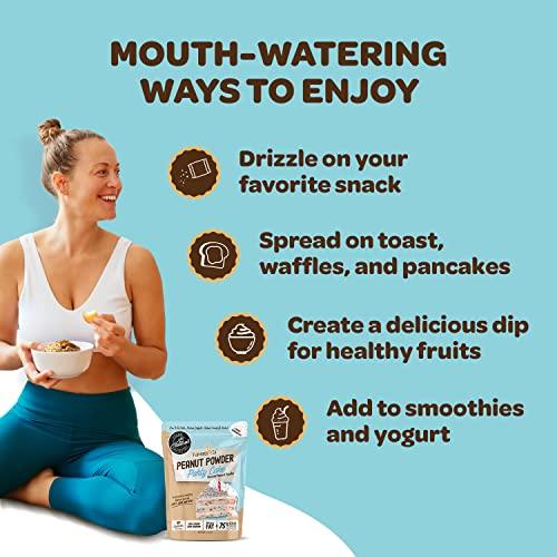 FLAVORED PB CO. Flavored PB Co. Peanut Butter Powder, Low Carb and Only 45 Calories, All-Natural from US Farms (Party Cake)