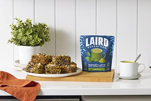Laird Superfood Laird Superfood Matcha Instant Latte with Adaptogens - Matcha Latte Green Tea Powder Packed with Antioxidants and Superfood Coconut Creamer - Gluten Free, Non-GMO, Vegan, 8 oz. Bag, Pack of 1