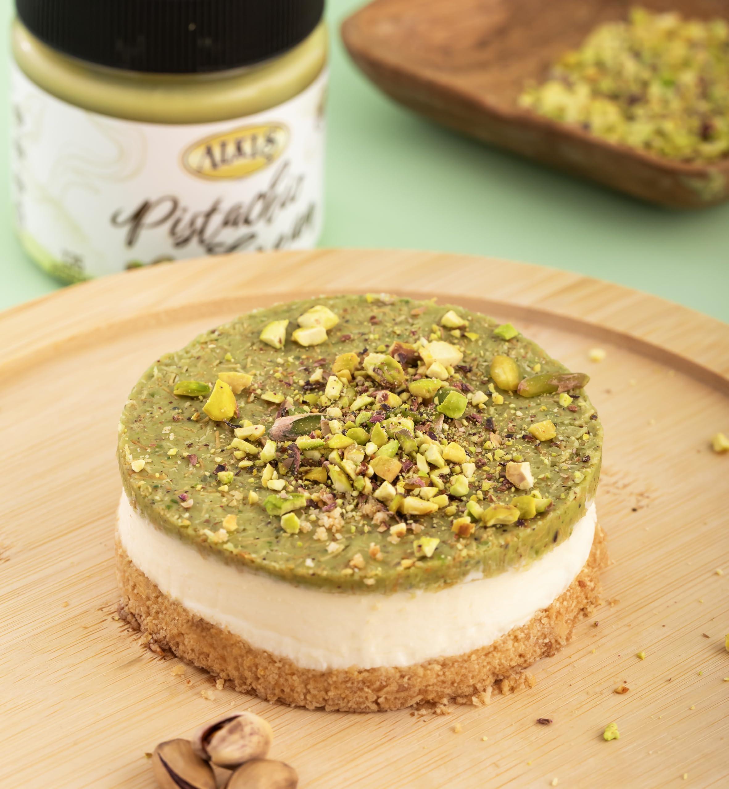 Alkis Pistachio Cream, Pistachio Paste, Pistachio Spread, Pistachio Cream for Dubai Chocolate Bar, 7.05 oz.(200gr)