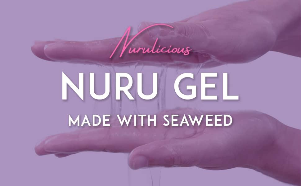Nurulicious Nuru Gel X: Super Slippery Nuru Gel | Premium Nuru Massage Therapy Gel is Ideal for All Massage Types. Alternative to Massage Oil. Full Body Massage Therapy Gel.Edible, Non-Staining, and Heatable