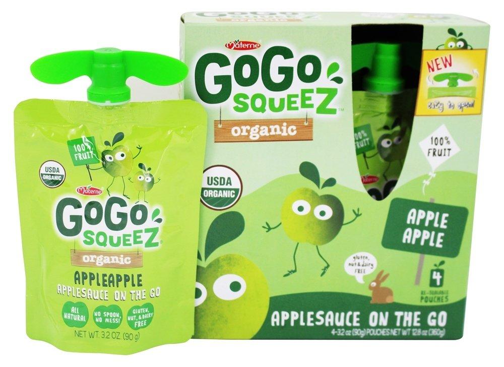 Materne Organic Applesauce Squeezes - Apple Apple
