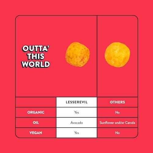 Lesserevil LesserEvil Outer Planet Pizza Space Balls, Premium Quality, Minimally Processed, No Vegetable Oil, 5 oz, Pack of 3