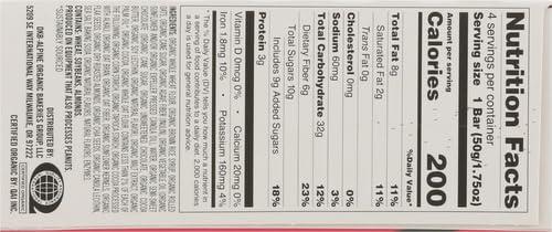Dave's Killer Bread Dave\'s Killer Bread Cocoa Brownie Blitz Organic Snack Bars, 4 Individually Wrapped Snack Bars