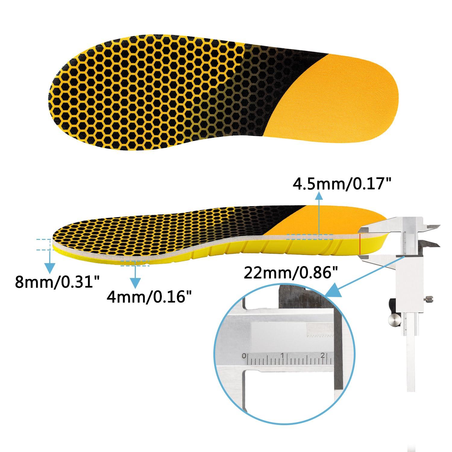 Endoto Endoto Insoles for Georgia Boot Shoes, Replacement Footwear Memory Foam Inserts for Men & Women Shock Absorption & Foot Pain Relief(Size: US XL / M11-M12.5)