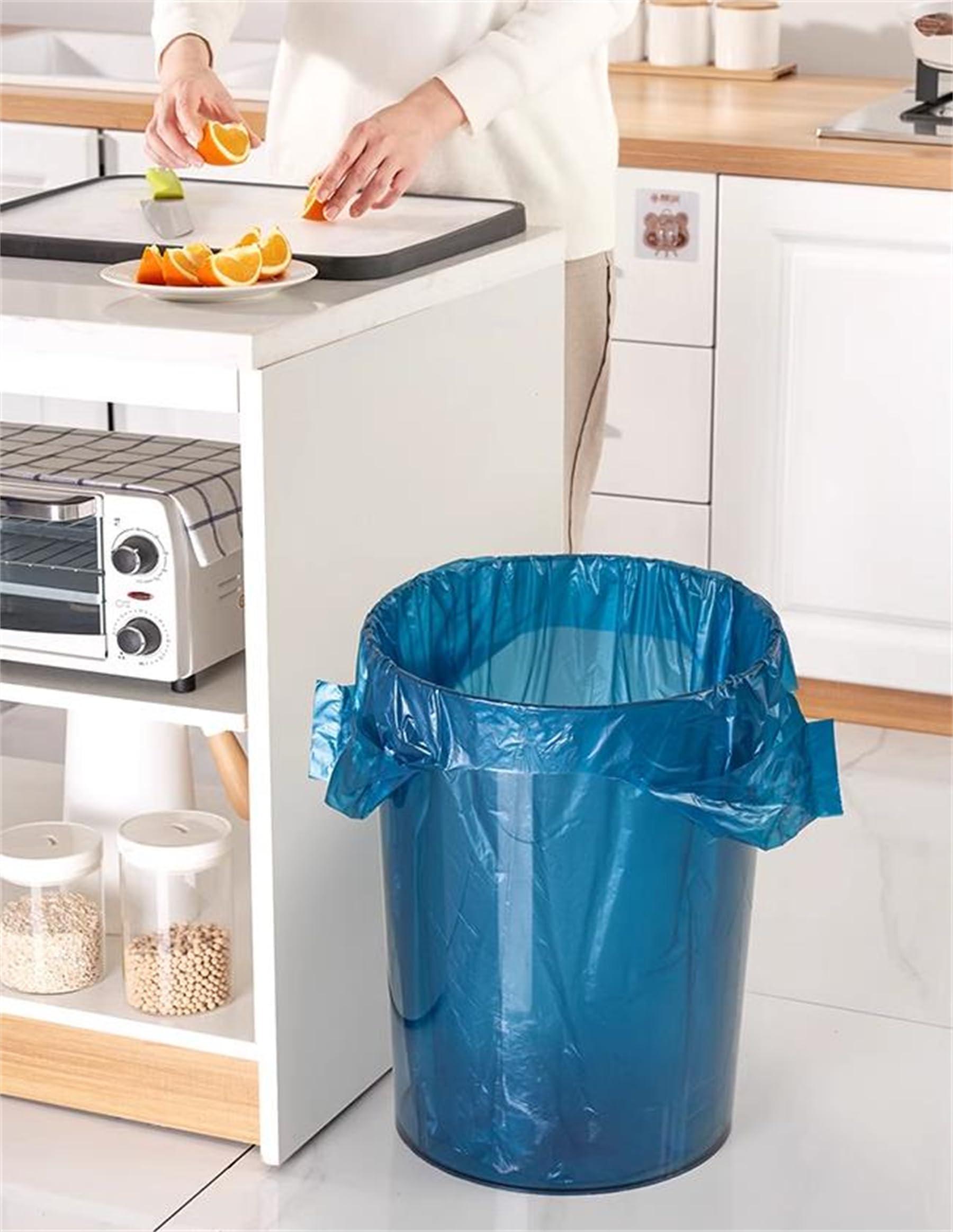 YYaaloa 2-3 Gallon Tear-Free Small Trash Bags with handles 1.1 Mil Thick 200 Count Garbage Bags Separated Unscented for Bathroom Kitchen (200)