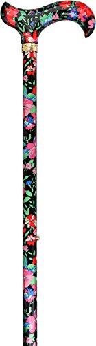 Royal RC Canes Moonlit Floral Derby-Handle Designer Adjustable Cane…