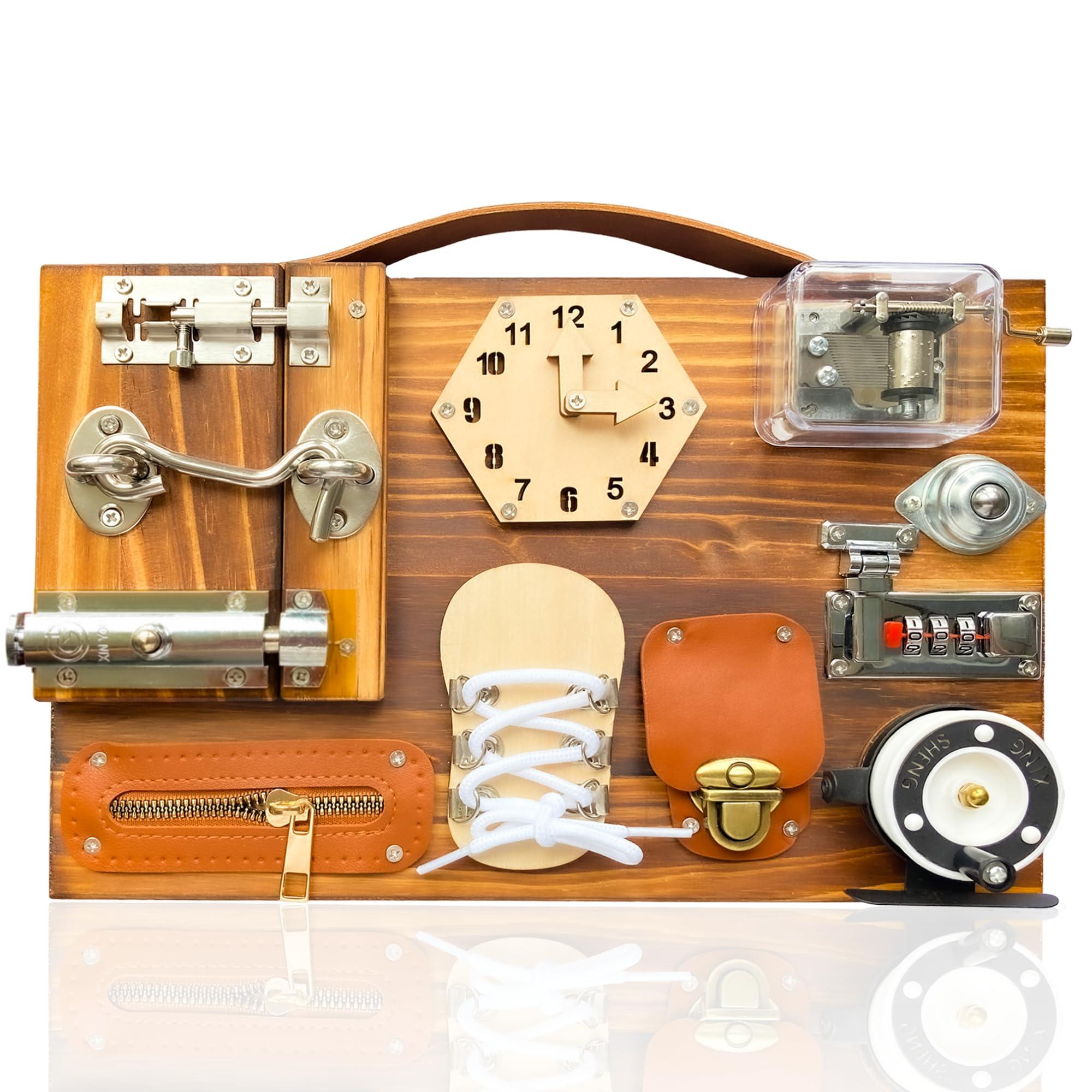 TrenHivSto Fidget Boards for Adults with Dementia Gadgets Toys for Alzheimers Patients-Fidget Toys for Dementia Adults-Dementia Fidget Toys for Elderly-Gifts for People with Dementia Fidget Toys Patients