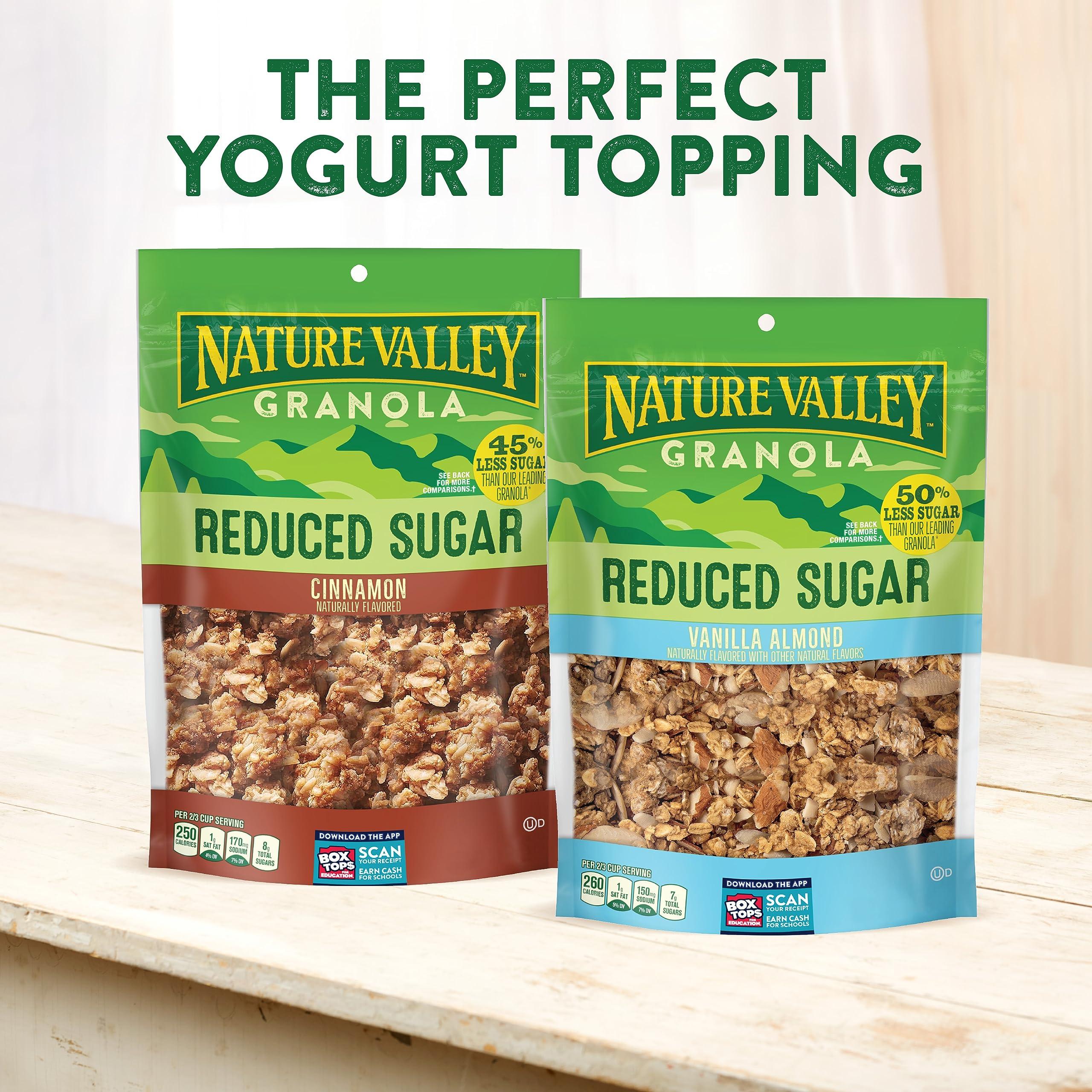 Nature Valley Nature Valley Vanilla Almond Reduced Sugar Granola, 11 OZ Bag (Pack of 4)