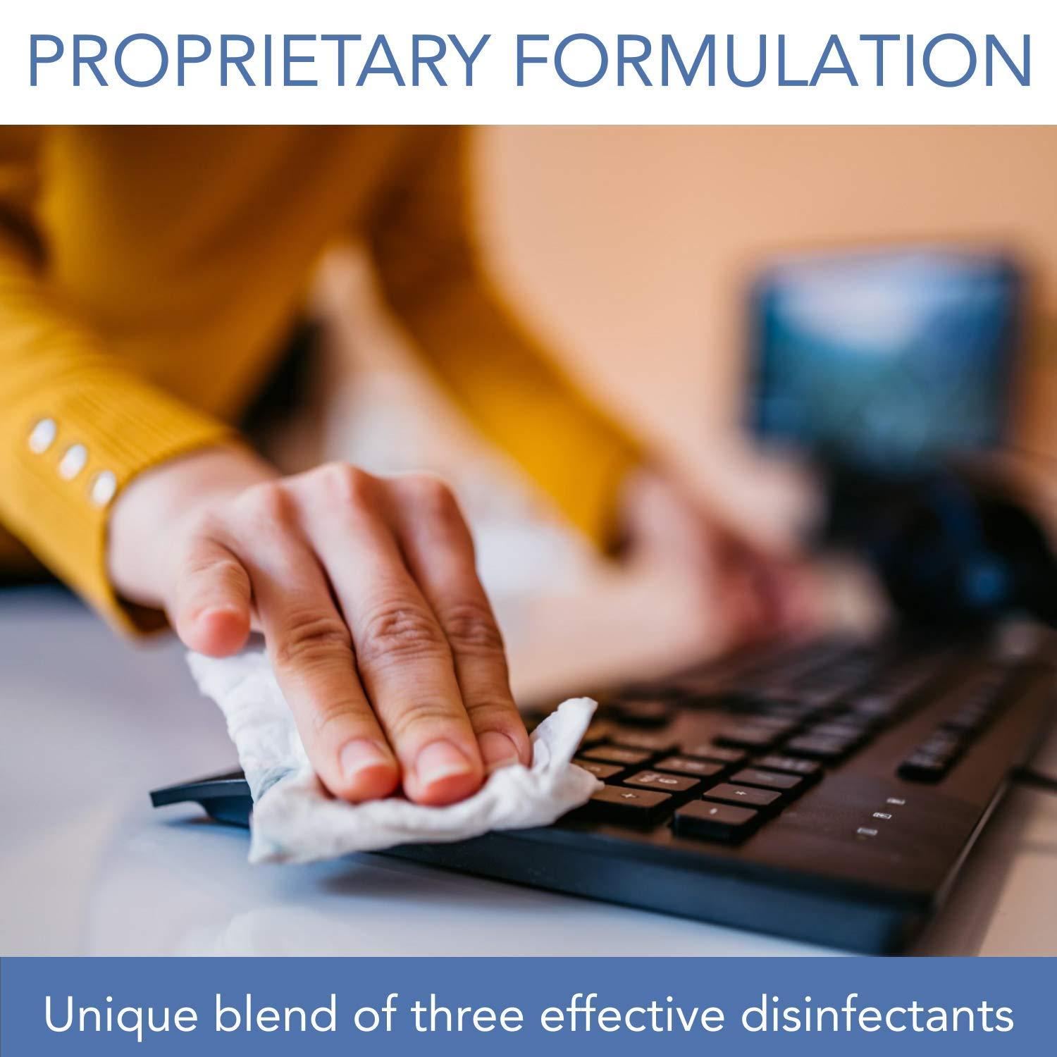 PDI PDI P25372 Disposable Germicidal Wipes, Large, Case, 12 Boxes, 1920 Wipes, 6.75" x 6", Wipes Canister