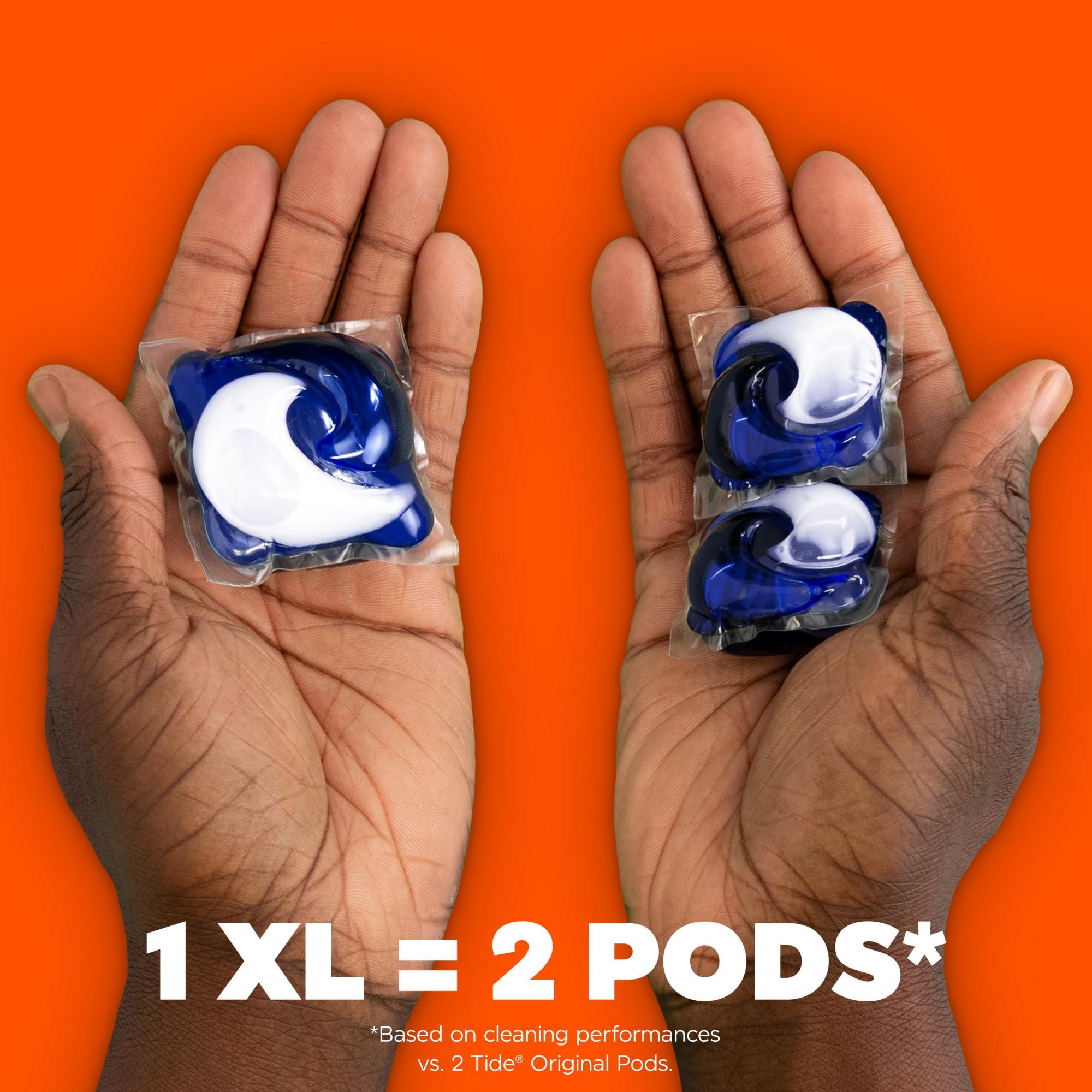 Tide Tide Power PODs Hygienic Clean Heavy Duty Liquid Laundry Detergent Pacs, Free and Clear of Dyes and Perfumes, For Visible and Invisible Dirt, 45 Count, HE Compatible