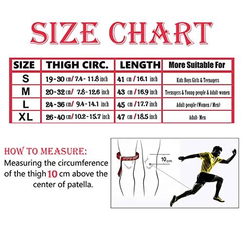 Laiiqi Laiiqi Compression Knee Pads Leg Sleeve, Hex Knee Pads for Basketball Honeycomb Anti Collision Knee Pads Long Kneepads Non-Slip Football Knee Pads for Youth Adult (A Pair White/L)