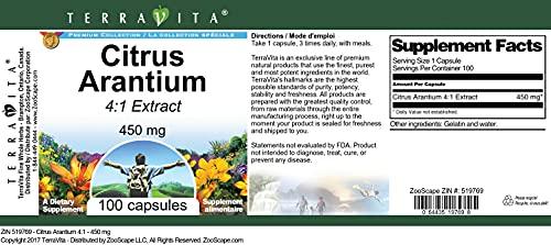 TerraVita Citrus Arantium 4:1-450 mg (100 Capsules, ZIN: 519769) - 2 Pack